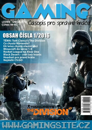 Obálka e-magazínu GAMING 1