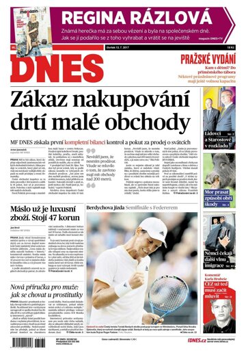 Obálka e-magazínu MF Dnes 13.7.2017