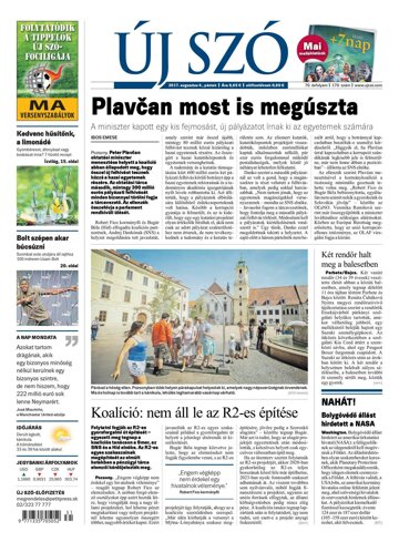 Obálka e-magazínu Új Szó 4.8.2017