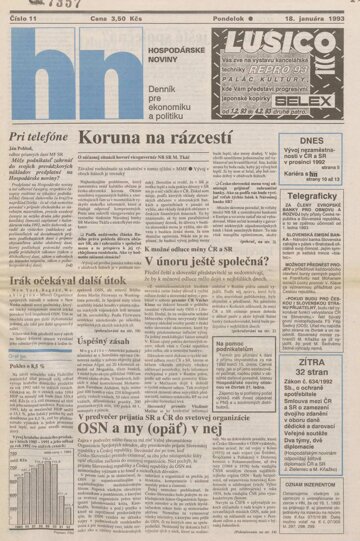 Obálka e-magazínu HN_18.1.1993