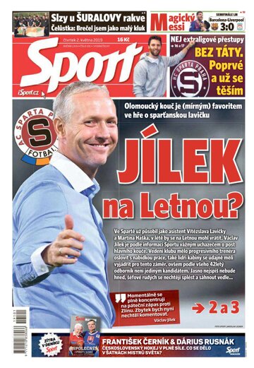 Obálka e-magazínu Sport 2.5.2019