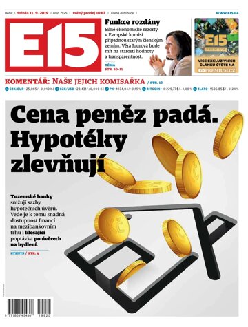 Obálka e-magazínu E15 11.9.2019