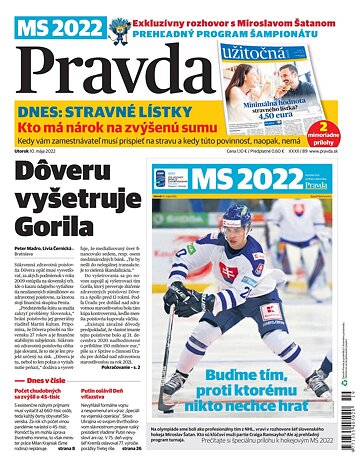 Obálka e-magazínu Pravda 10. 5. 2022