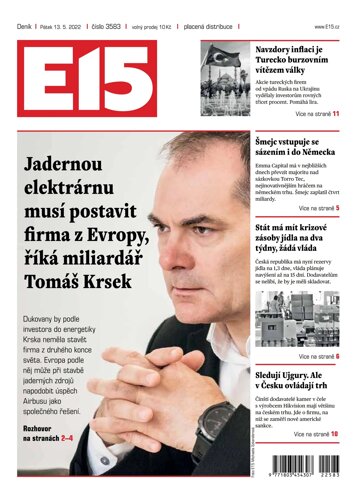 Obálka e-magazínu E15 13.5.2022