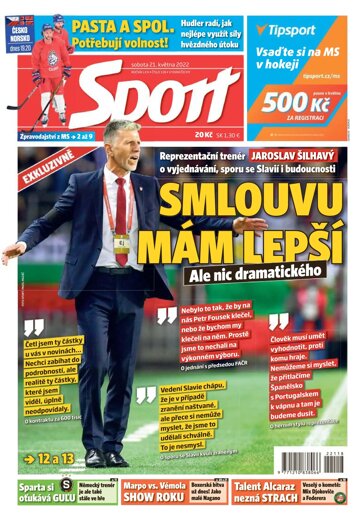 Obálka e-magazínu Sport 21.5.2022