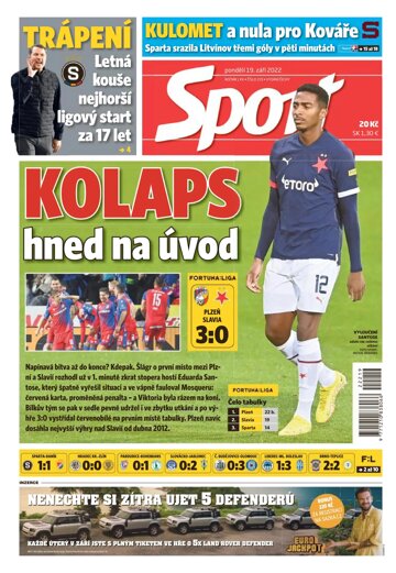 Obálka e-magazínu Sport 19.9.2022