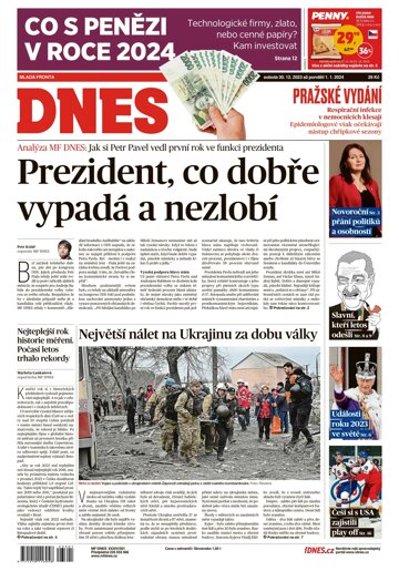 Obálka e-magazínu MF Dnes 30.12.2023