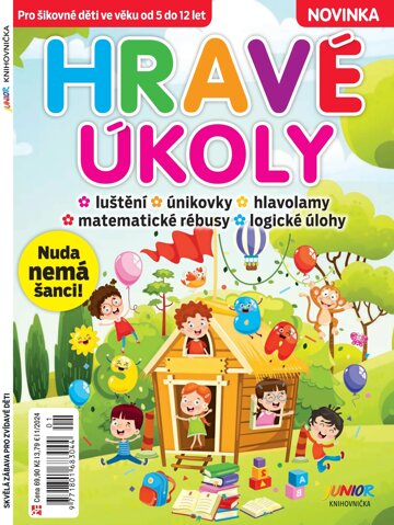 Obálka e-magazínu Knihovnička Junior - Hravé úkoly na cesty 1/24