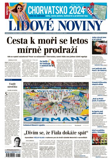 Obálka e-magazínu Lidové noviny 15.6.2024
