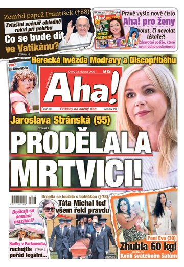 Obálka e-magazínu AHA! 22.4.2025