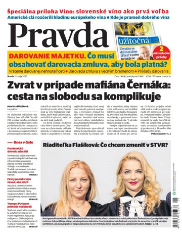 Obálka e-magazínu Pravda 21. 5. 2025
