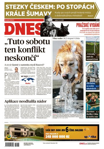 Obálka e-magazínu MF Dnes 15.8.2025
