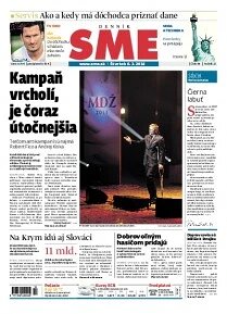 Obálka e-magazínu SME 6.3.2014