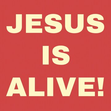 Obálka uvítací melodie JESUS IS ALIVE