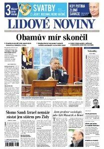 Obálka e-magazínu Lidové noviny 9.8.2014