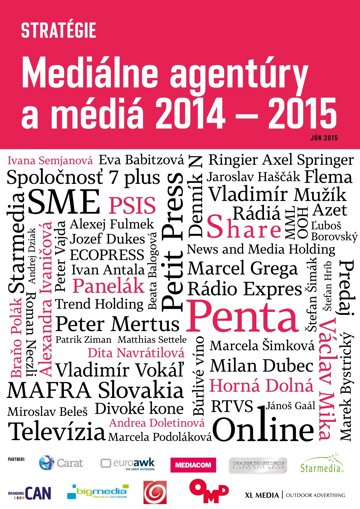 Obálka e-magazínu Médiá 2015