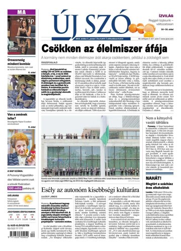 Obálka e-magazínu Új Szó 2.10.2015
