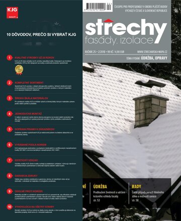 Obálka e-magazínu Střechy-Fasády-Izolace 2/2018