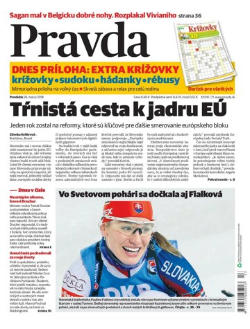 Obálka e-magazínu Pravda 26.3.2018