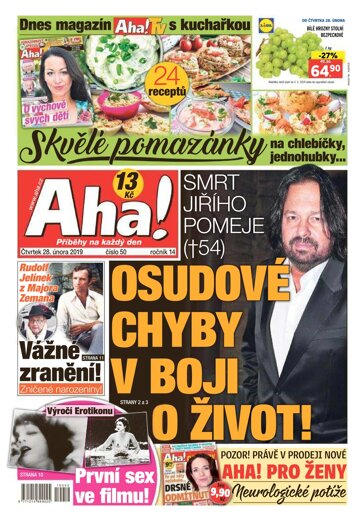 Obálka e-magazínu AHA! 28.2.2019