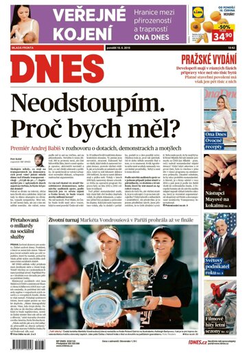 Obálka e-magazínu MF Dnes 10.6.2019