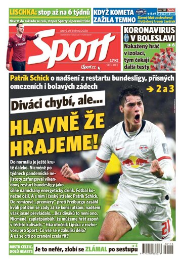 Obálka e-magazínu Sport 19.5.2020