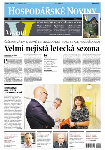 Obálka e-magazínu Hospodářské noviny 128 - 3.7.2020