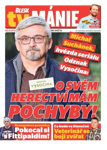 Obálka e-magazínu Blesk Tv manie 29.1.2022