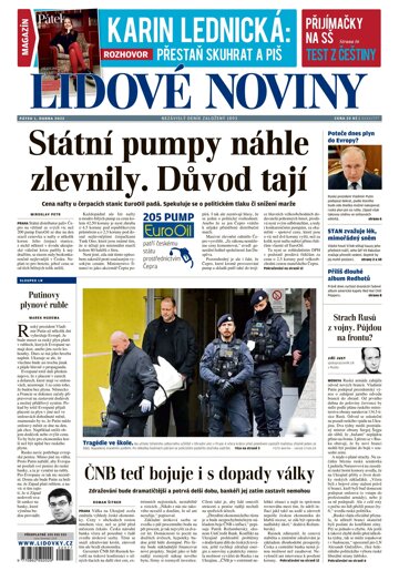 Obálka e-magazínu Lidové noviny 1.4.2022