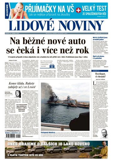 Obálka e-magazínu Lidové noviny 19.4.2022
