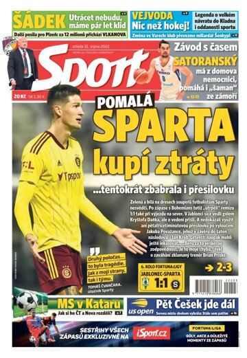 Obálka e-magazínu Sport 31.8.2022