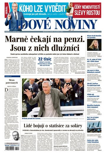 Obálka e-magazínu Lidové noviny 22.5.2023