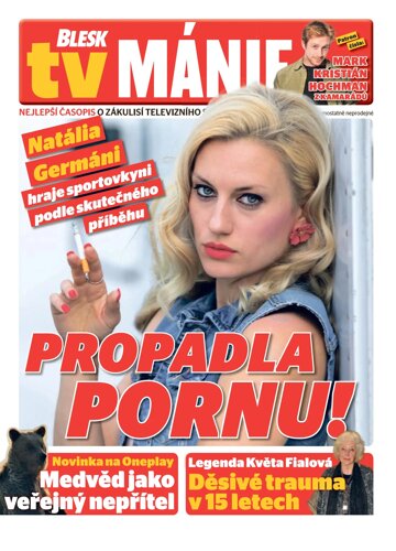 Obálka e-magazínu Blesk Tv manie 12.4.2025