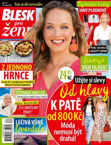 Obálka e-magazínu Blesk pro ženy 34/2025