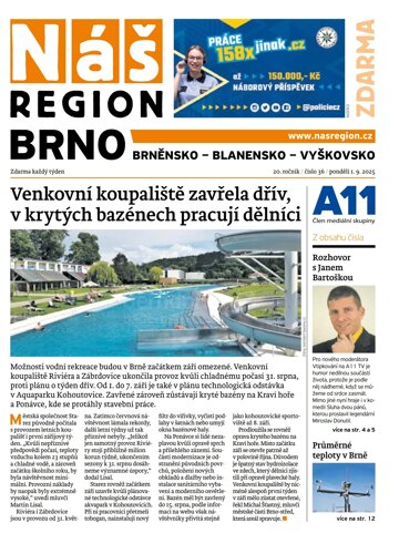 Obálka e-magazínu Náš Region - Brno 36/2025