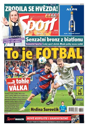 Obálka e-magazínu Sport 23.2.2026