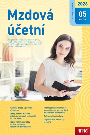 Obálka e-magazínu Mzdová účetní 2026 5/26