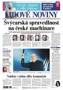 Obálka e-magazínu Lidové noviny 11.10.2013