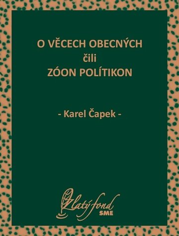 Obálka knihy O věcech obecných čili zóon polítikon