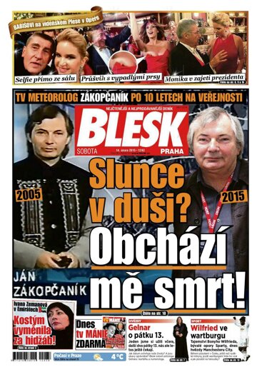 Obálka e-magazínu Blesk 14.2.2015