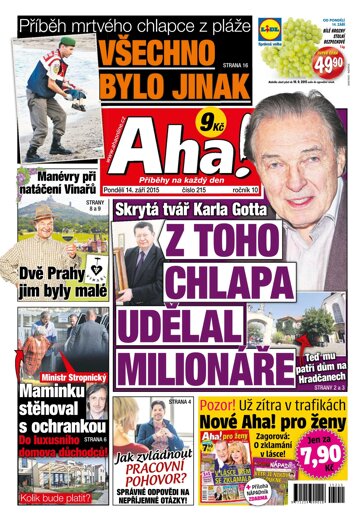 Obálka e-magazínu AHA! 14.9.2015