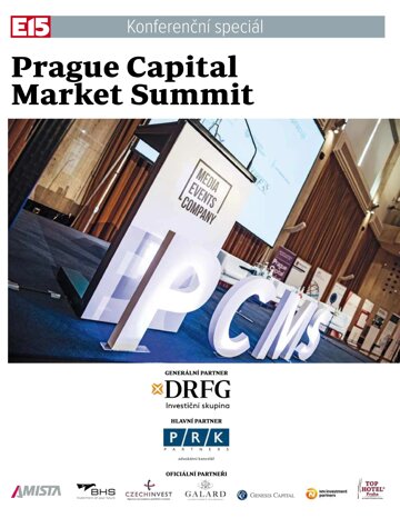 Obálka e-magazínu E15 30.3.2016 Prague Capital Market Summit