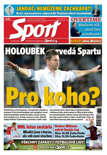 Obálka e-magazínu Sport 5.11.2016