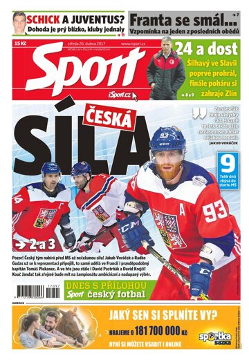 Obálka e-magazínu Sport 26.4.2017