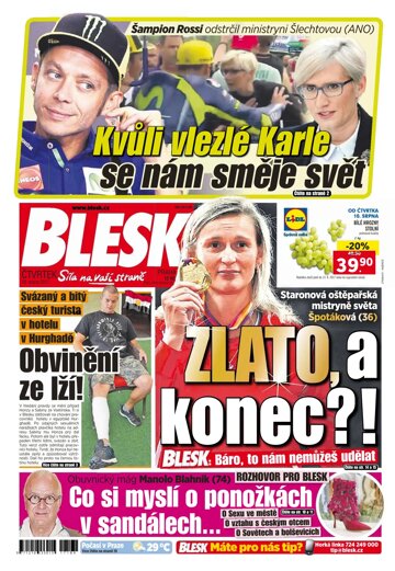 Obálka e-magazínu Blesk 10.8.2017