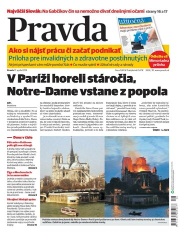 Obálka e-magazínu Pravda 17. 4. 2019