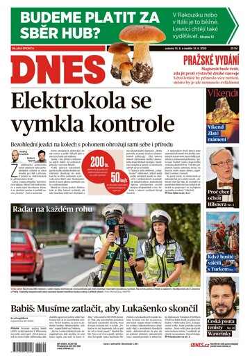 Obálka e-magazínu MF Dnes 15.8.2020