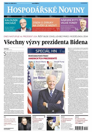 Obálka e-magazínu Hospodářské noviny 013 - 20.1.2021