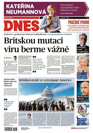 Obálka e-magazínu MF Dnes 20.1.2021