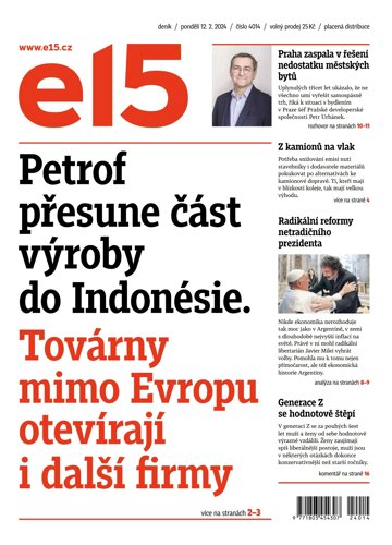 Obálka e-magazínu E15 12.2.2024